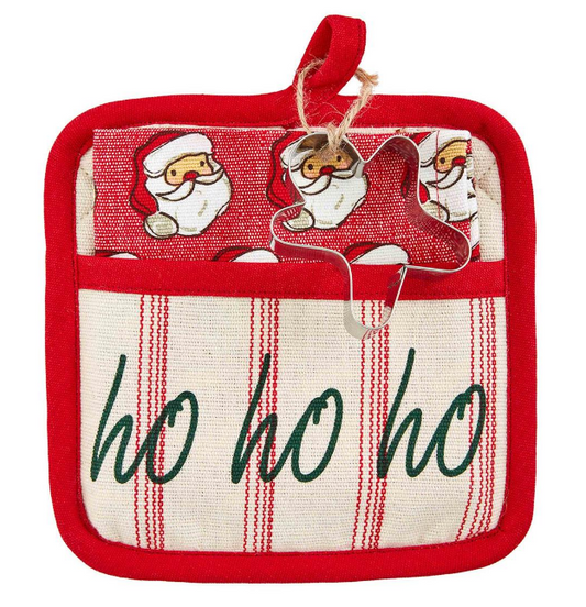 HO HO HO POT HOLDER SET