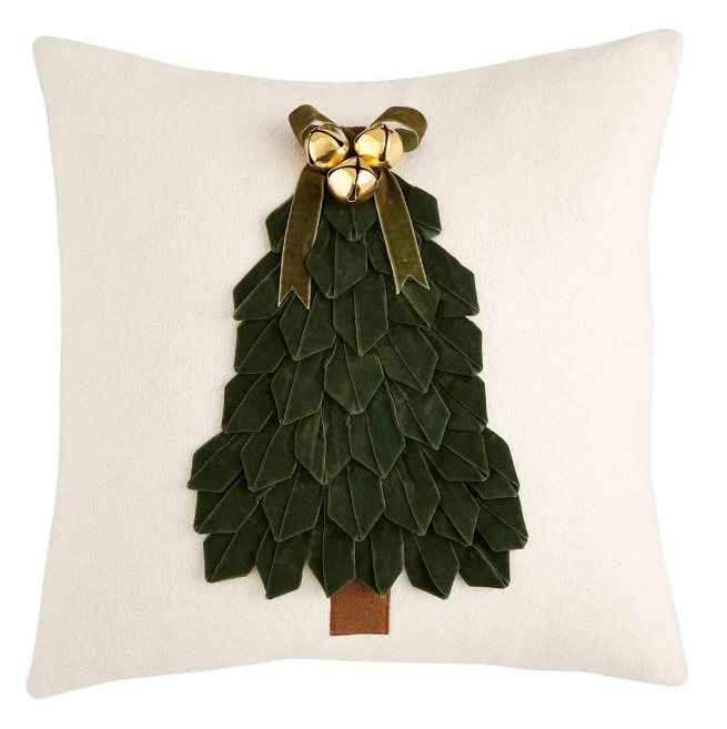 VELVET RIBBON TREE PILLOW