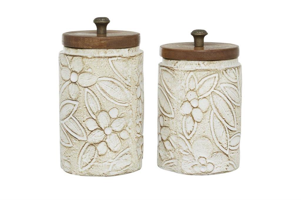 White Ceramic Handmade Jar